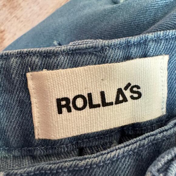 Rolla’s Jeans Denim Straight Leg Pants Washed Blue Casual Everyday Size 26 - Picture 9 of 10